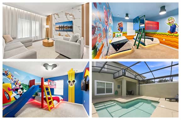 Mickey & Mario Luxury Retreat, private pool - Image 1