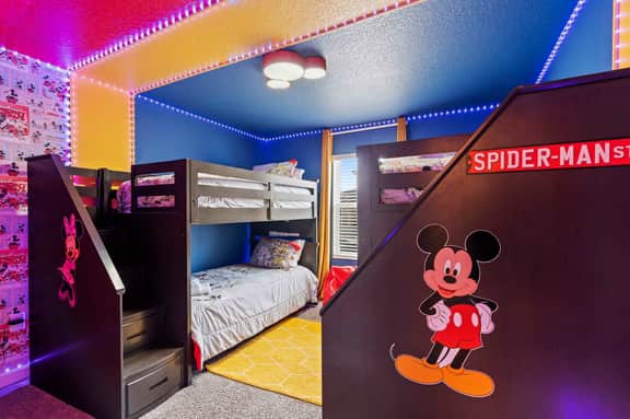 Chic 4BR Home with Mickey & Star Wars Rooms