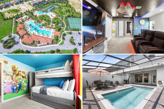 Chic Family Home, Mario Bros, Harry Potter & Pool