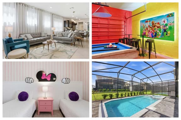 Chic Orlando Escape, Game Room, Theme beds, Pool