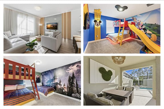 Stylish Disney Getaway with Themed Rooms